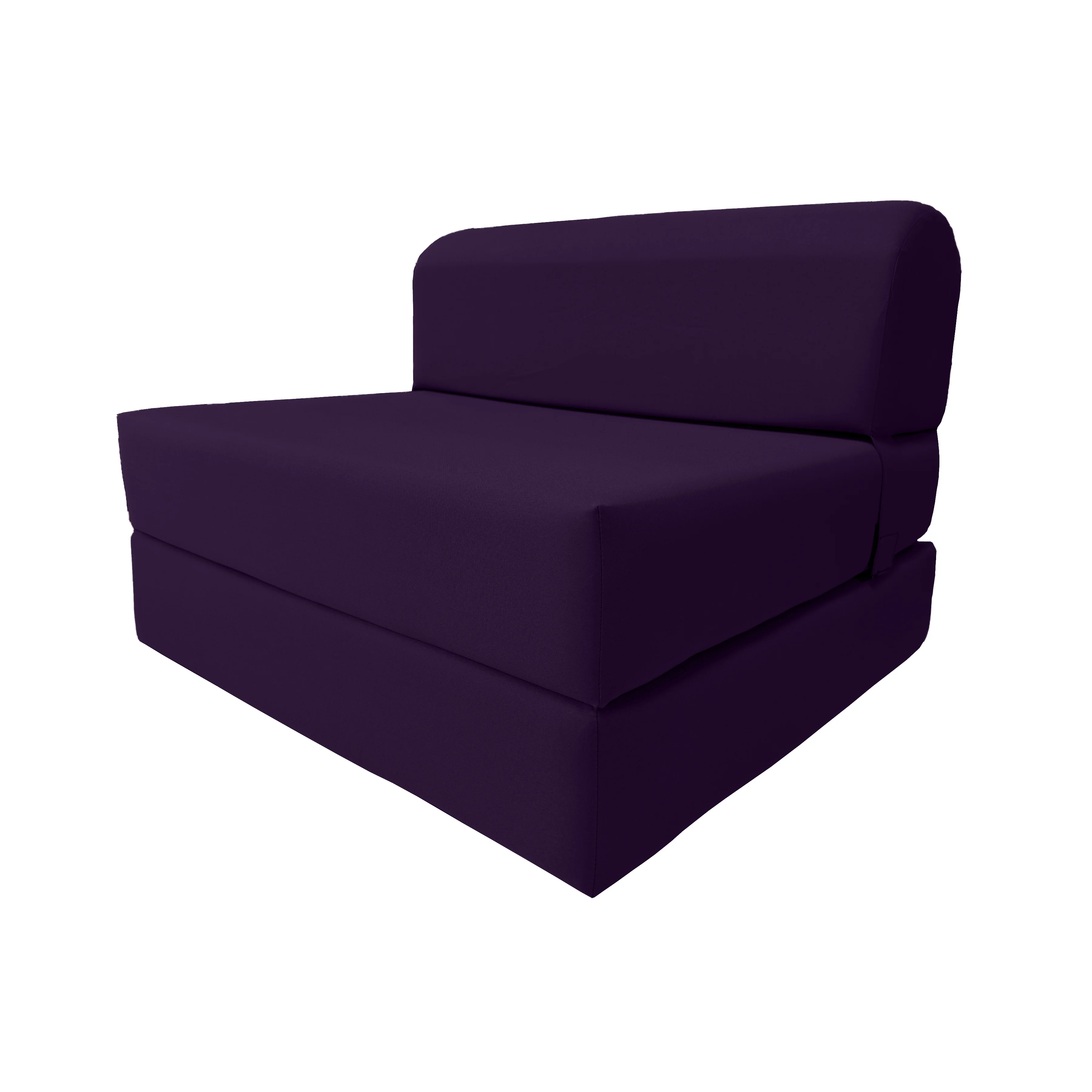 Purple Sleeper Chair Folding Foam Beds. Portable Studio Sofa Guest Bed. 6 x 36 x 70