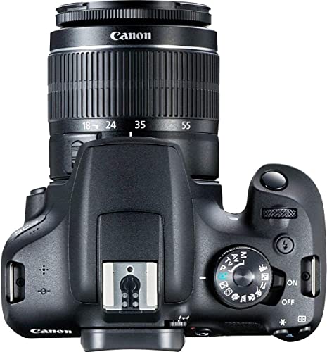 Canon EOS 2000D / Rebel T7 DSLR Camera w/EF-S 18-55mm f/3.5-5.6 Lens 3 Lens Kit: 128GB Memory + Wide Angle + Telephoto + Flash