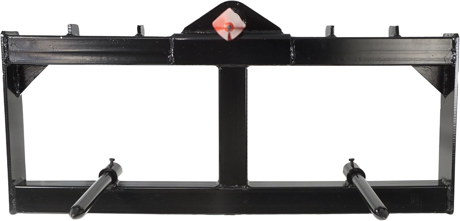 Titan Attachments Skid Steer Attachment 43" Hay Spear Quick Tach Universal Bale