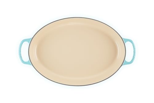Le Creuset Enameled Cast Iron Signature Oval Baker, 3qt. Sea Salt