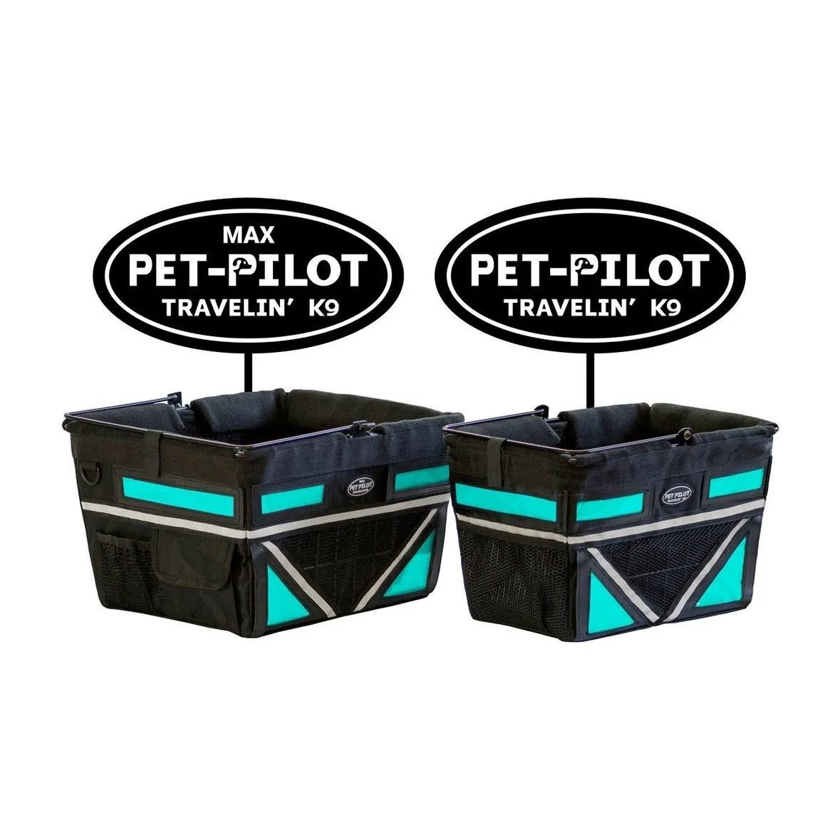 (Turquoise) - Travelin K9 Original Bike Pet Carrier