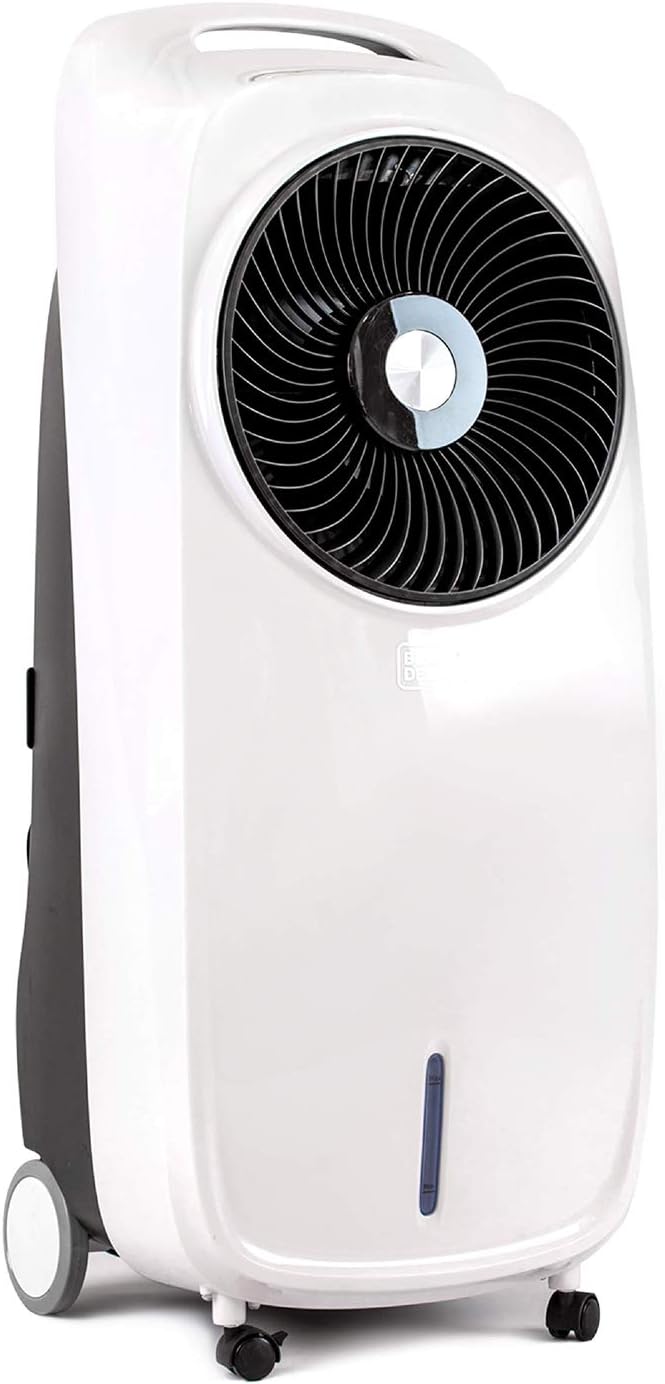 BLACK+DECKER Evaporative Air Cooler - Portable Air Conditioner Cooling Fan with LED Display, Remote Control, 2-Gallon Water Tank