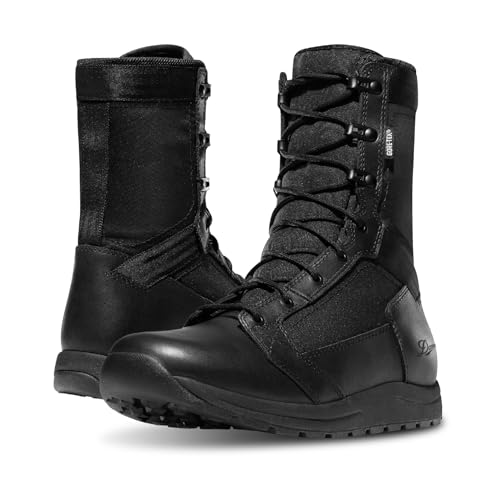 Danner Tachyon GTX 8” Tactical Boots for Men - Waterproof Full-Grain Leather & 500D Nylon with Speed Lace, Comfort Footbed