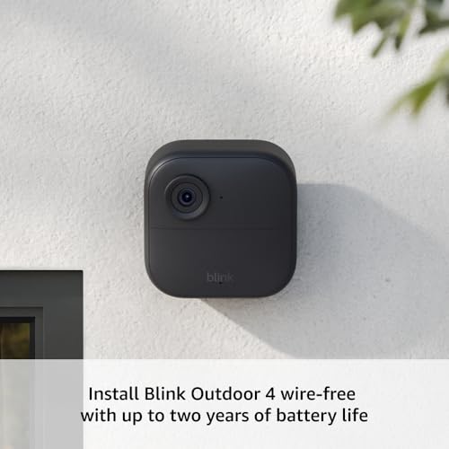 Blink Outdoor 4 + Sync Module XR &mdash; Wire-free smart security camera, two-year battery