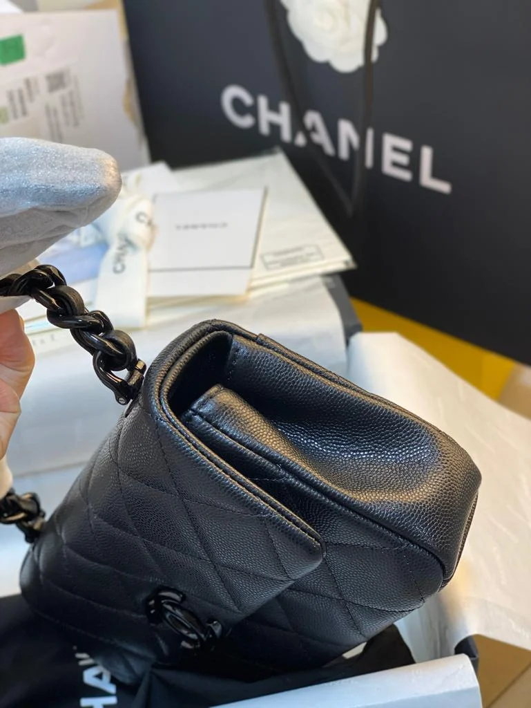 Chanel Small Flap Bag Black For Women 7.8in/20cm