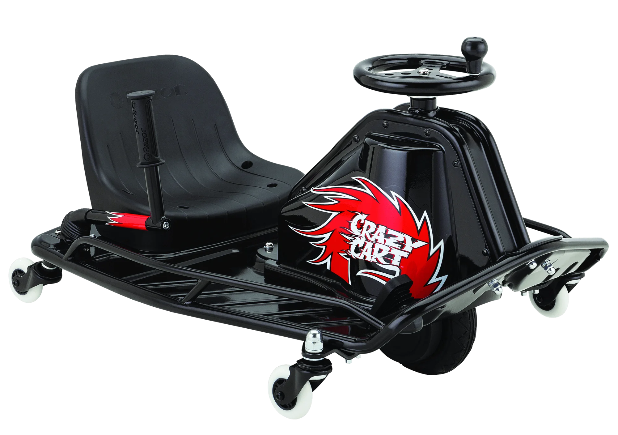 Razor Crazy Cart DLX - 24V Electric Powered Ride-On, up to 12 mph, Drifting Go Kart For Ages 9+