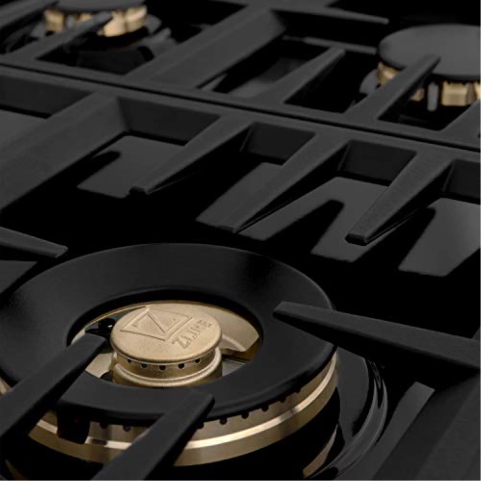 ZLINE 30 in. Dropin Cooktop with 4 Gas Burners and Black Porcelain Top (RC30-PBT)