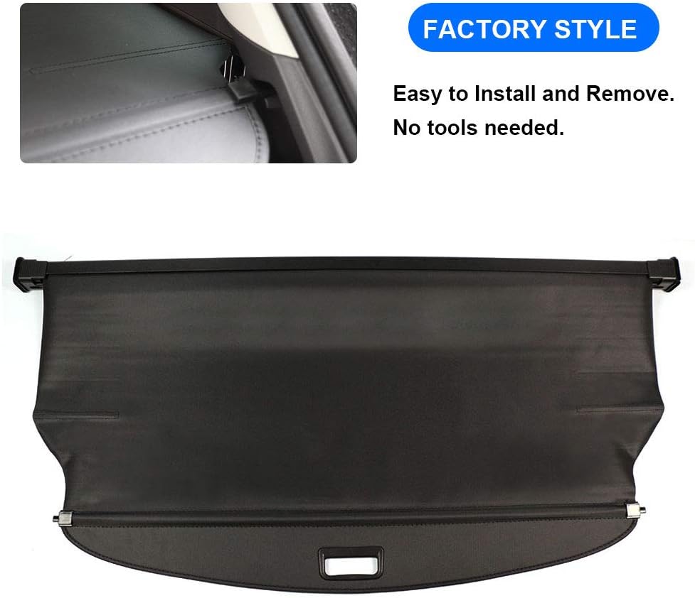 BOPARAUTO Cargo Cover for Hyundai Tucson Accessories 2016-2020 2021 Rear Trunk Shade Cover Pack of 2