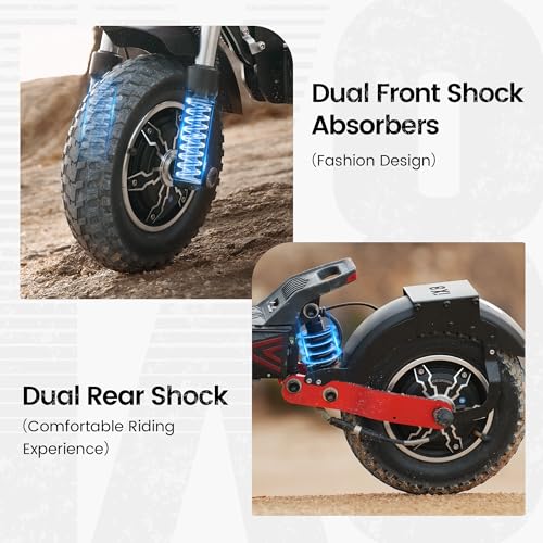 iScooter Electric Scooter, 40/43/50 Miles Long Range & 28/38 MPH Top Speed E Scooter