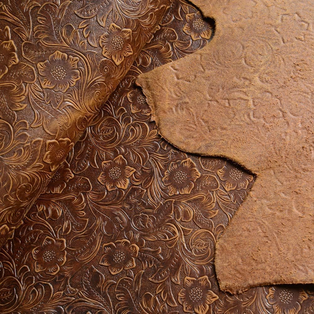 Gexmil for New iPad Pro 11 Case 2nd Generation 2020&2018, Made from Real Leather Cover Cowhide,Pattern-Brown