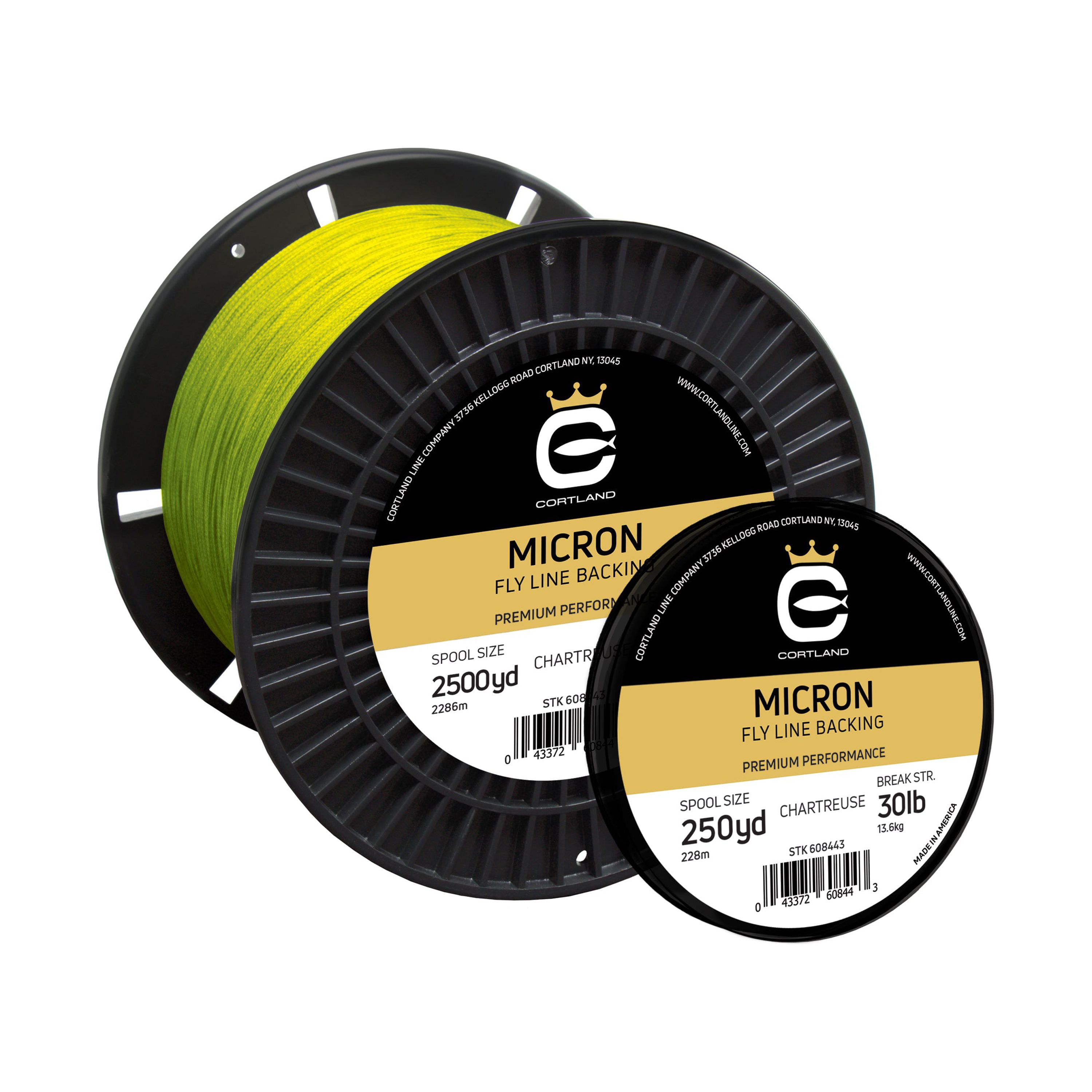 Micron Fly Line Backing - Chartreuse