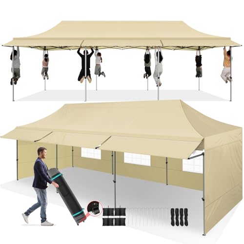 COBIZI 10x10 Pop Up Canopy Tent with Awning