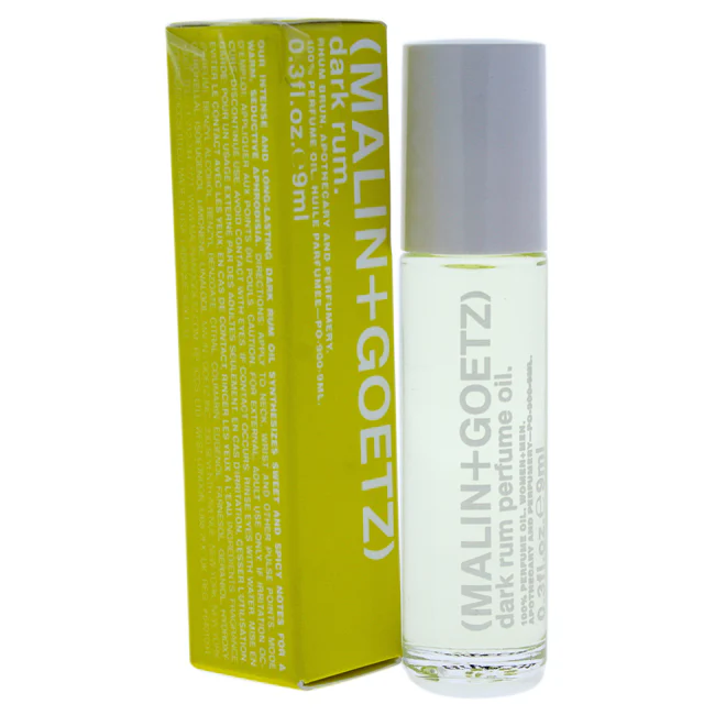 Dark Rum Perfume Oil by Malin + Goetz for Unisex - 0.3 oz Parfum Oil Rollerball (Mini)