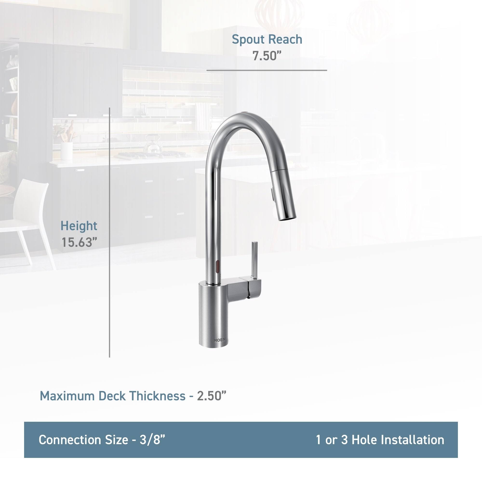 Moen Align Spot Resist Stainless One-Handle High Arc Pulldown Kitchen Faucet 7565ESRS