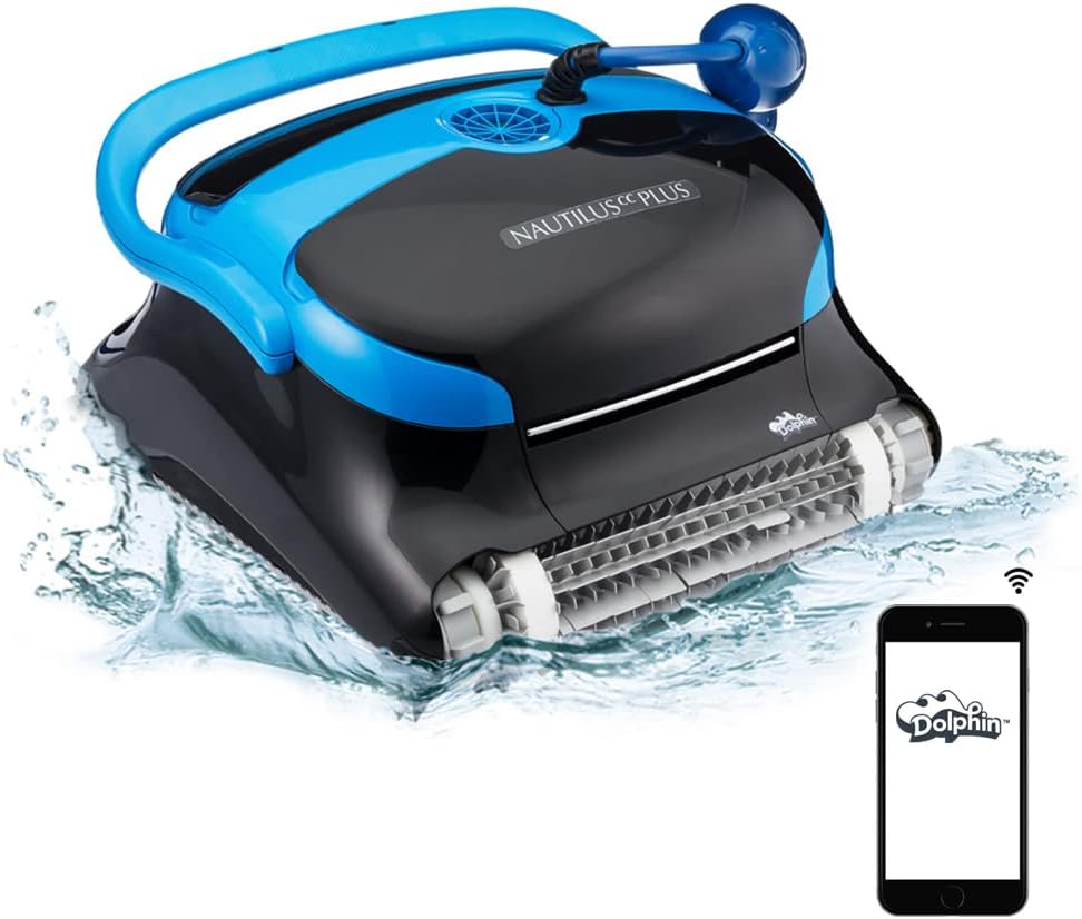 Dolphin Nautilus CC Plus Robotic Pool [Vacuum] Cleaner - Ideal for In Ground Swimming Pools up to 50 Feet