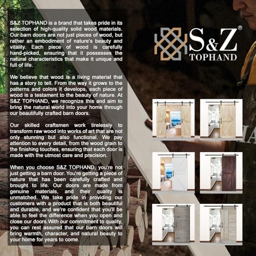 S&Z TOPHAND® 36in x 84in Barn Door