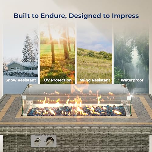 Outdoor Propane Fire Pit Table - CSA/ETL Certified Safe 50