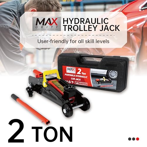 3-Ton (6600lbs) Low-Profile Dual Pistons Heavy-Duty Steel Racing Floor Jack with Quick Lift Hydraulic Pump