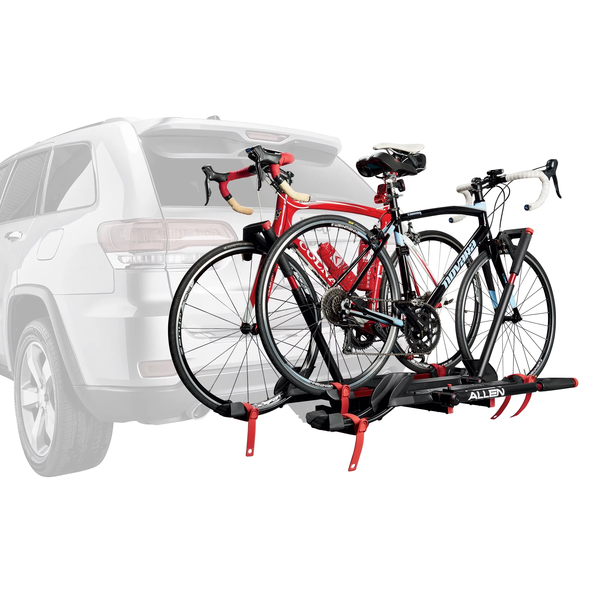 Allen Sports Premier Locking 3-Bike Carrier - Easy Load Tray Style for 2" Receiver Hitch, Model AR300