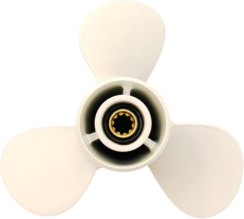 Yamaha Propeller for Outboard Motor F25 20HP 25HP 30HP/ Boat Outboard Propeller 9 7/8x11 1/4 for Yamaha Engine 3 Gearcase 10 Spline Tooth