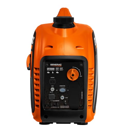 Generac 3,300-Watt Gas-Powered Portable Inverter Generator - Lightweight Design - USB Ports for Mobile Device Charging - COsense Technology