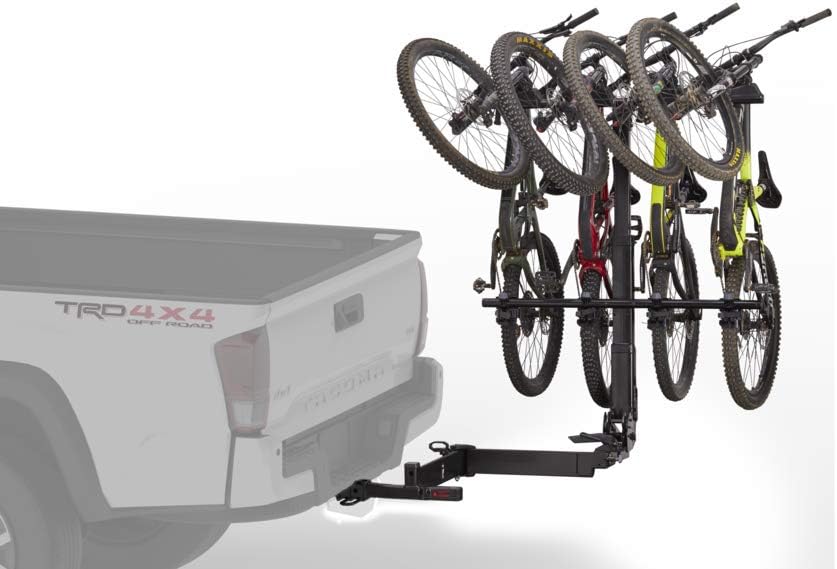 YAKIMA, Hangover Vertical Hitch Rack for Suspension Fork Bikes, 6 Bike