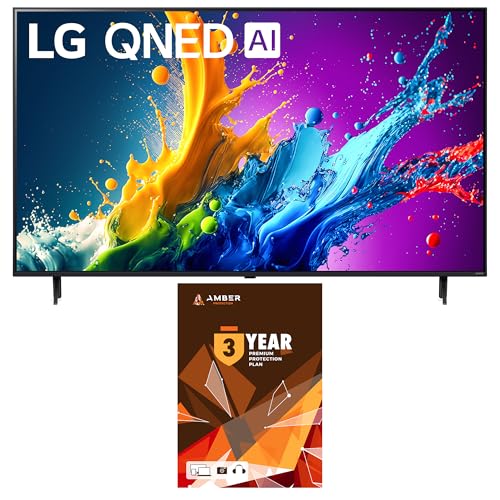 LG 43QNED80TUC 43 Inch QNED 4K Ultra HD Smart TV with HDR10 Pro and 3 Year Amber Protection Plan (2024)