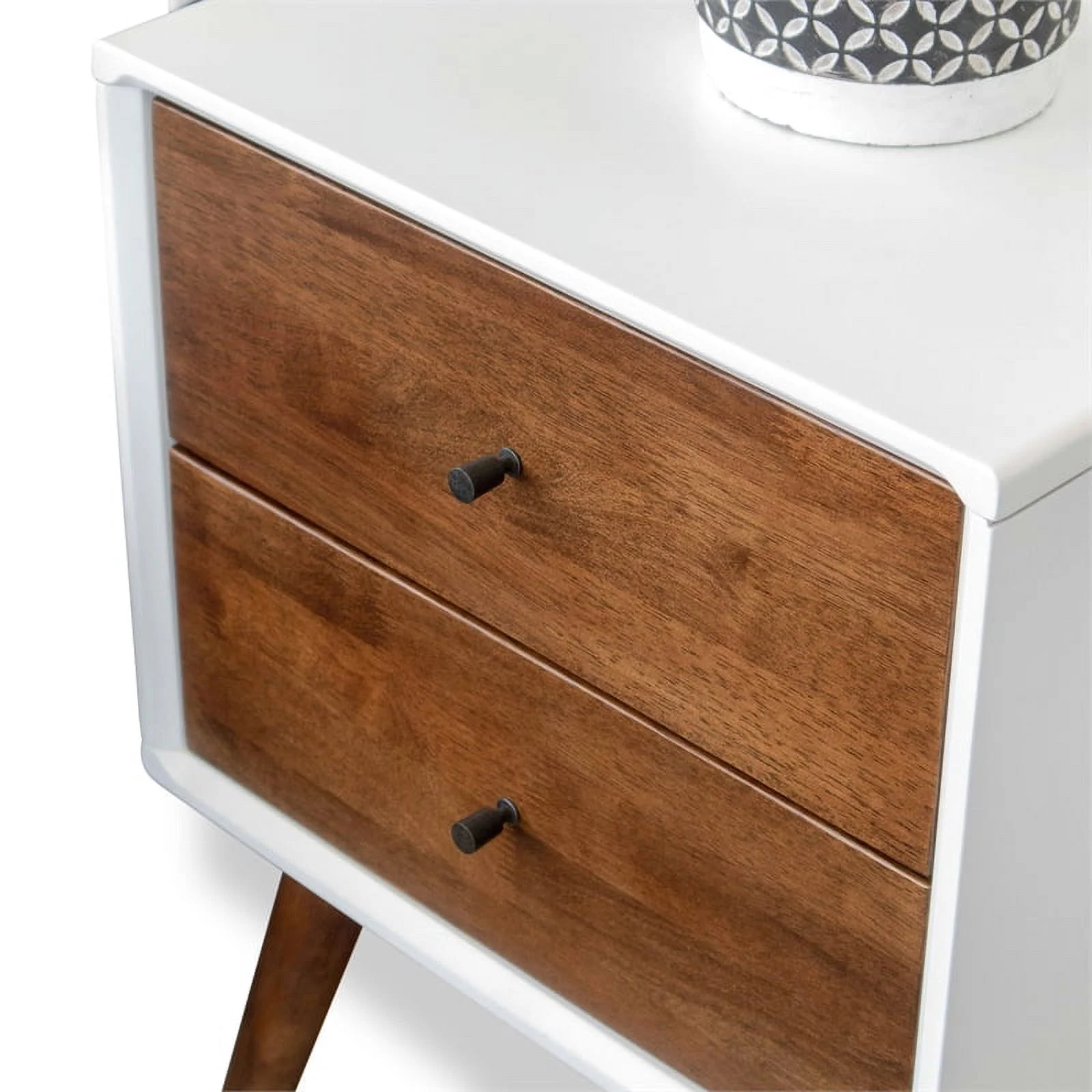 Home Square 3 Piece Set with 5 Drawer Dresser 6 Drawer Dresser and Nightstand