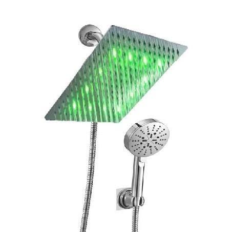 Wonderland America A9003CL LED Digital Display Volume Control Complete Shower System with Rough-In Valve Finish: Brushed Nickel