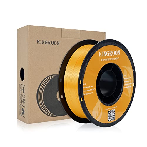 Kingroon Silk PLA Bundle 3D Printer Filament, Dimensional Accuracy +/- 0.03 mm, 10 kg Spool(22lbs)