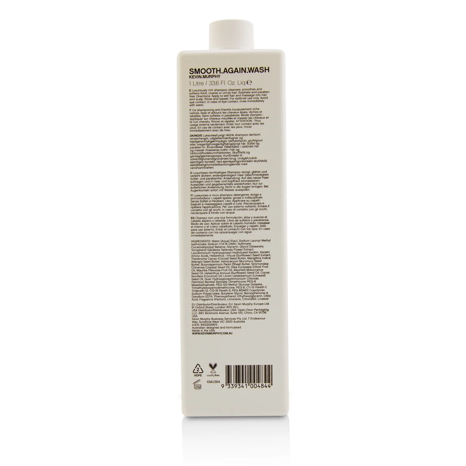 Kevin.Murphy Smooth.Again.Wash (Smoothing Shampoo - For Thick, Coarse Hair)  250ml/8.4oz