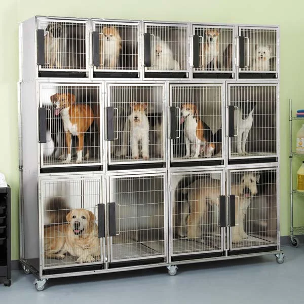 ProSelect Modular Kennel Cage 11 Unit Stainless Steel