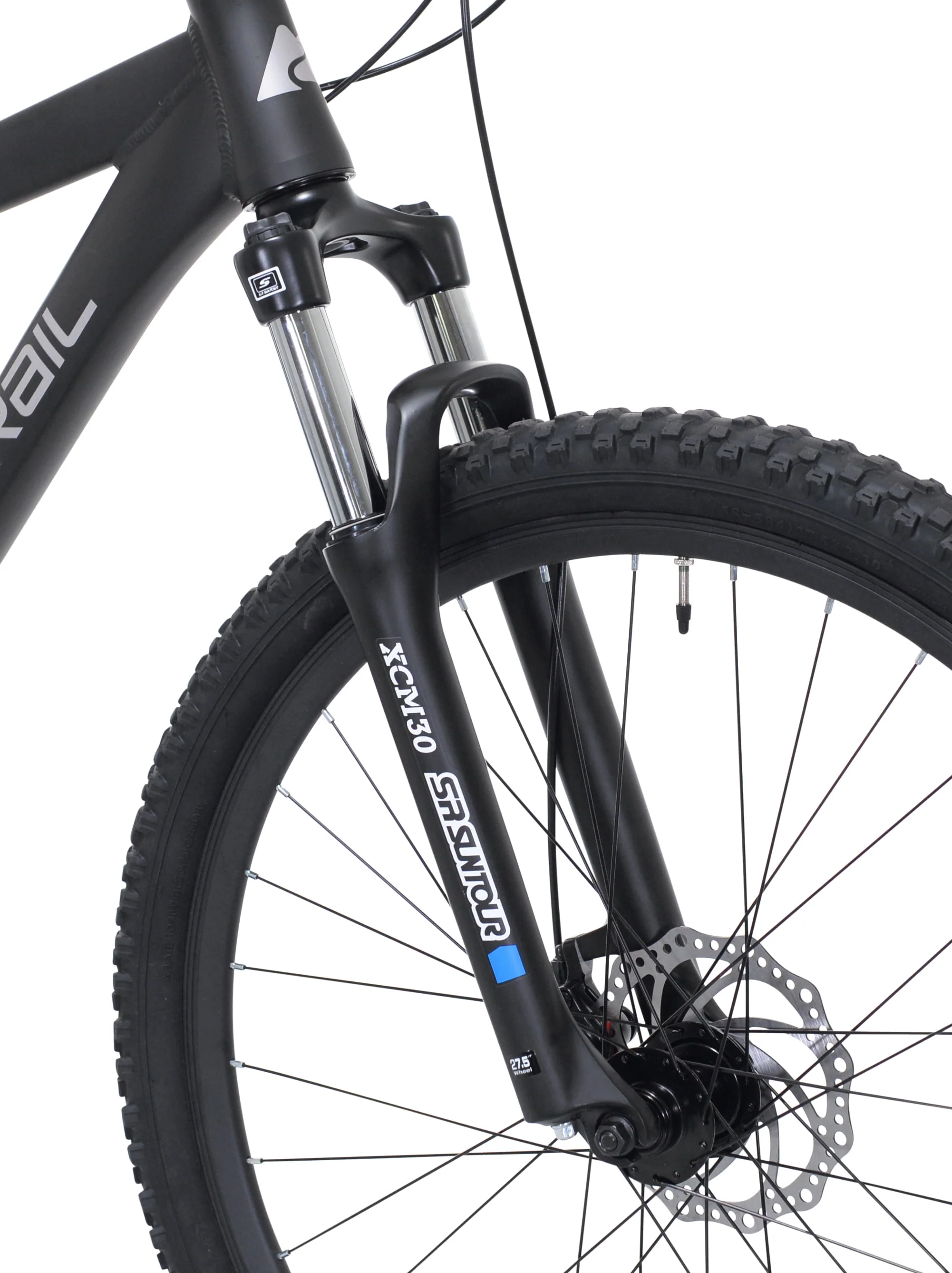 Ozark Trail 27.5 Vibe Mountain Bike, Medium Frame, Black, Adult, Unisex