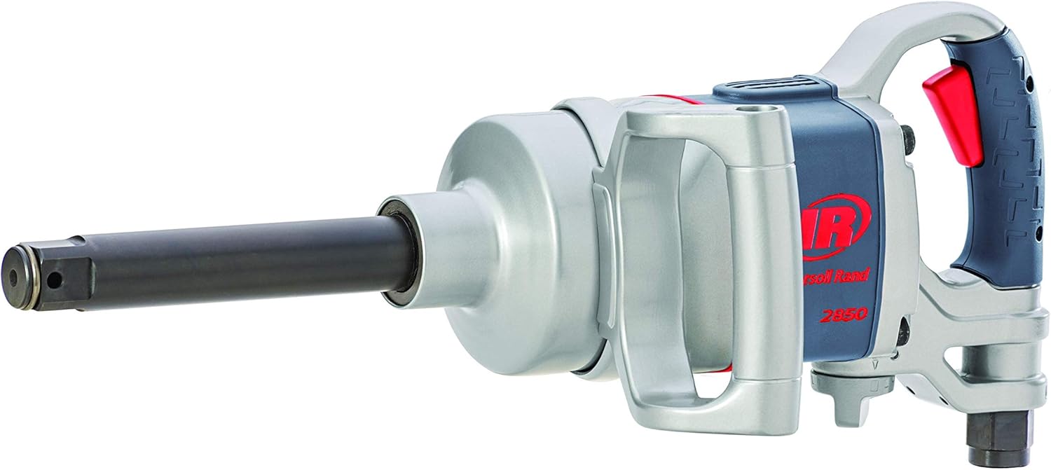 Ingersoll Rand 2850MAX-6 1" Extended Anvil Impact Wrench - 6" Extension, Lightweight Design, Powerful Reverse Torque Output Up to 2100 ft-lbs