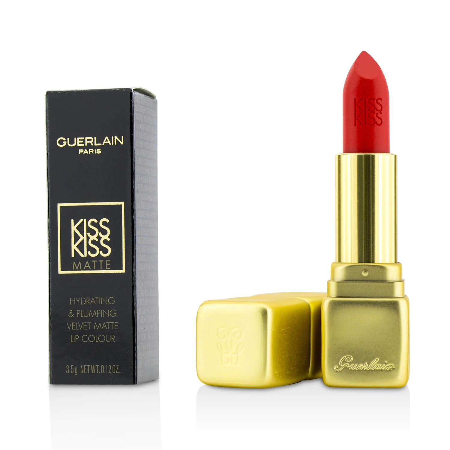 Guerlain KissKiss Matte Hydrating Matte Lip Colour - # M376 Daring Pink  3.5g/0.12oz