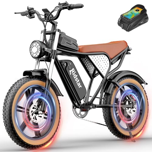Electric Bike for Adults Q20, 2000/1500W, 37/30MPH,52V 40AH,48V/20AH E-Bike,30-180 Miles Electric Motorcycle, 20" Fat Tire Dirt Bike