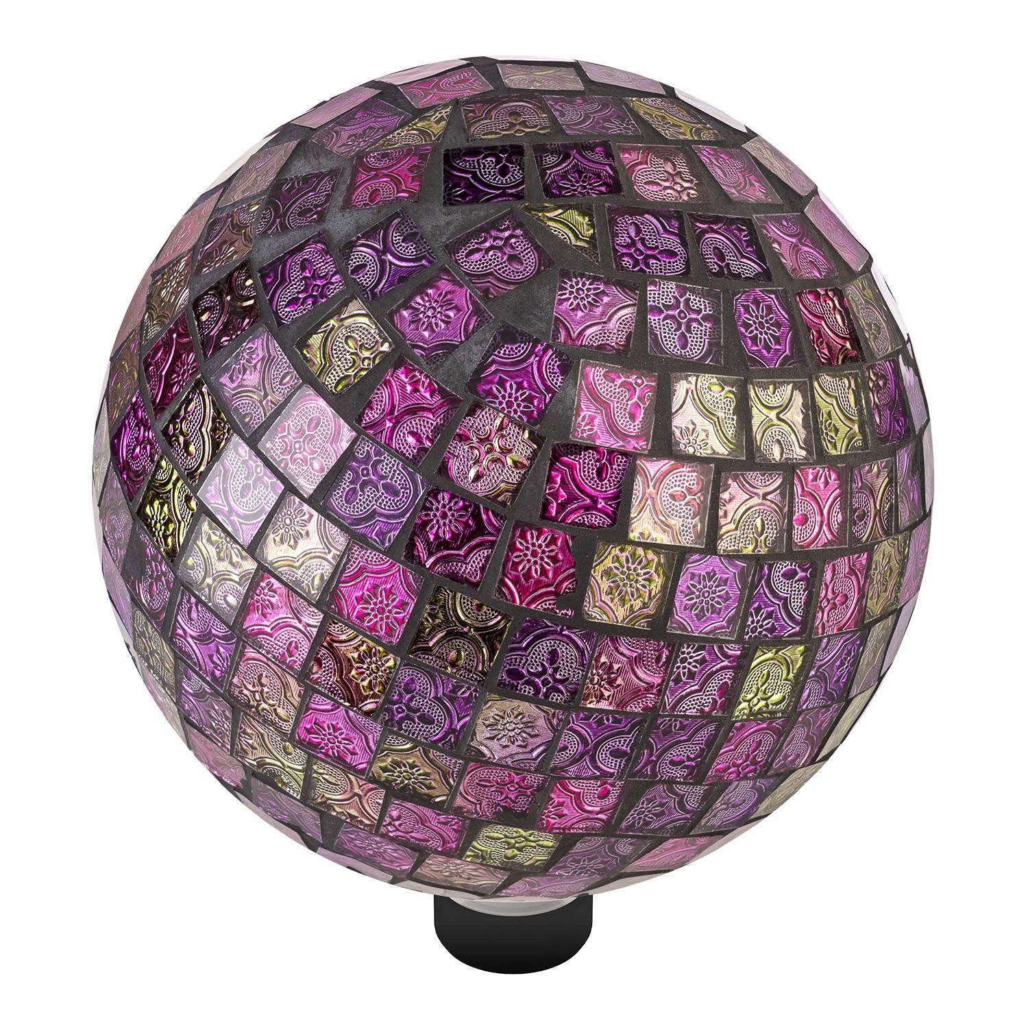 Alpine Violet Mosaic Gazing Globe