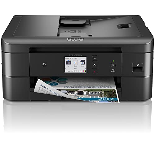Brother MFC-J1170DW Wireless Color Inkjet All-in-One Printer, NFC One-Touch Print, Duplex, Cloud Print & Scan, Mobile App Control, 2.7" Touchscreen