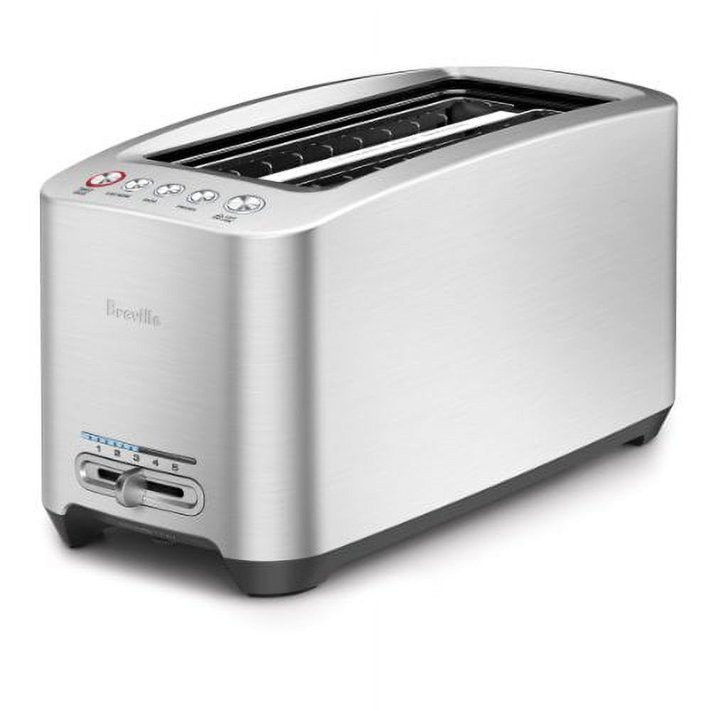 Breville Die-Cast Long Slot Smart Toaster 4 Slice BTA830XL, Brushed Stainless Steel