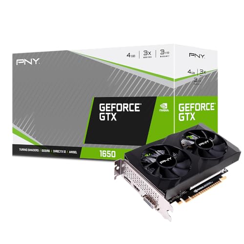 PNY GeForce GTX 1650 4GB GDDR6 Dual Fan Graphics Card