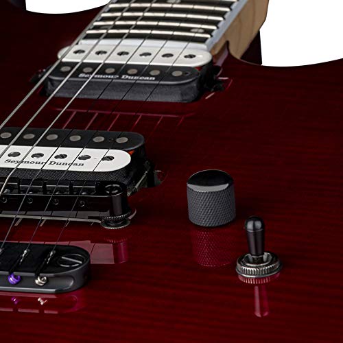 Dean Guitars MD 24 Select 6 String Flame Top Electric Guitar, Right, Trans Cherry (MD24 FM TCH)
