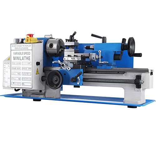 VEVOR Metal Lathe 7 x 12 Inch, Precision Mini Metal Lathe 2250 RPM 550W Variable Speed