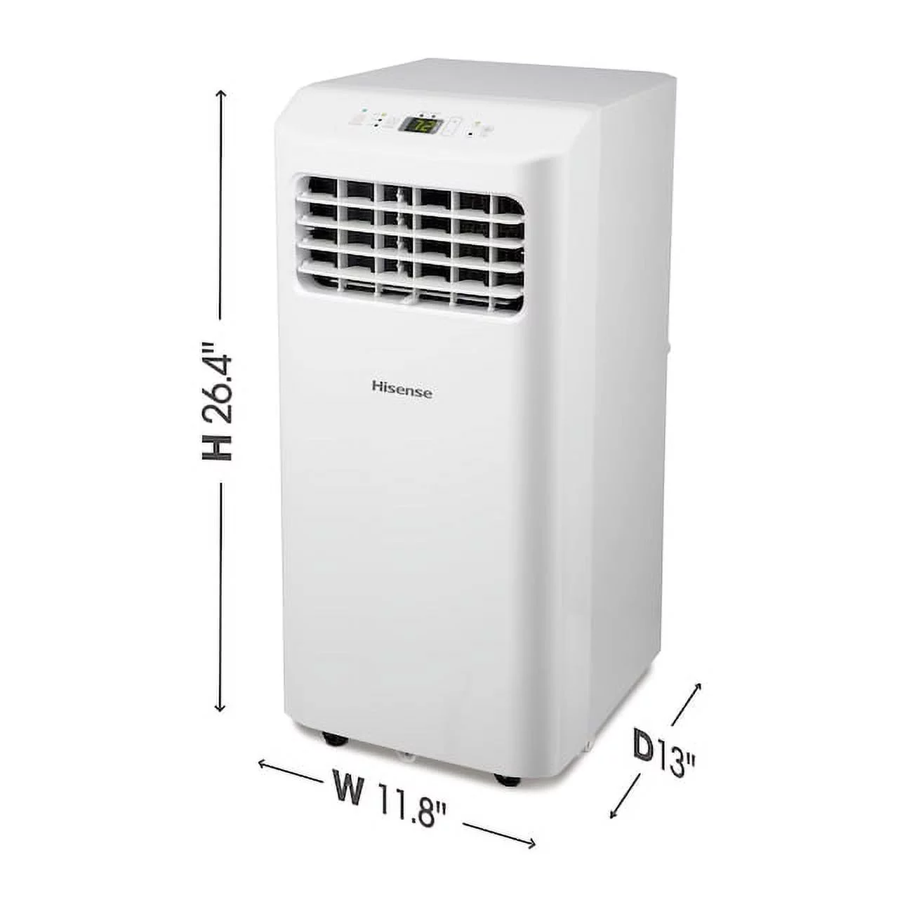 Restored Hisense 5000-BTU 115-Volt Vented Portable Air Conditioner, White (Refurbished)