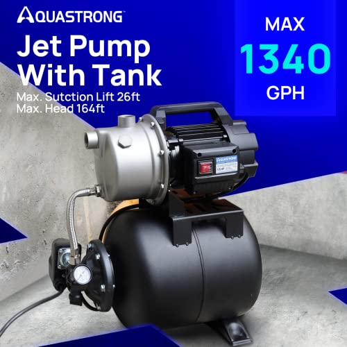 Aquastrong Portable Shallow Well Pump Garden Pump…