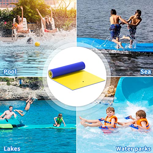 Oversized Lily Pad Floating Mat, 3 Layer 7'/9'/12'/18' Floating Water Mat,Ocean, Beach, River, Pool, Floating Mat for Water Recreation and Relaxing