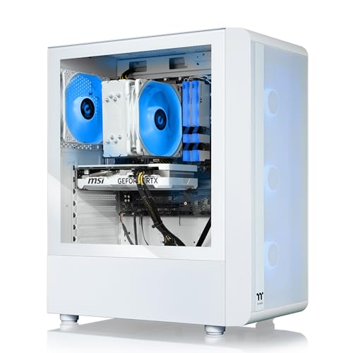 Thermaltake LCGS Quartz R66 Gaming Desktop (AMD Ryzen™ 5 5600, ToughRam DDR4 3600Mhz 16GB RGB Memory, AMD Radeon™ RX 6600, 1TB NVMe M.2, WiFi