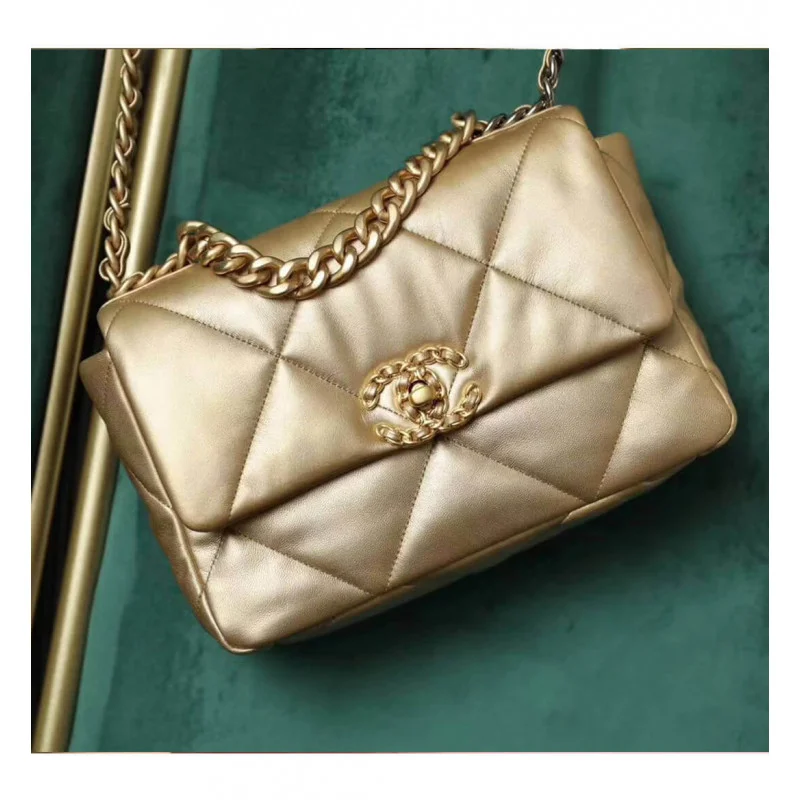 Chanel 19 Flap Bag As1160 Gold