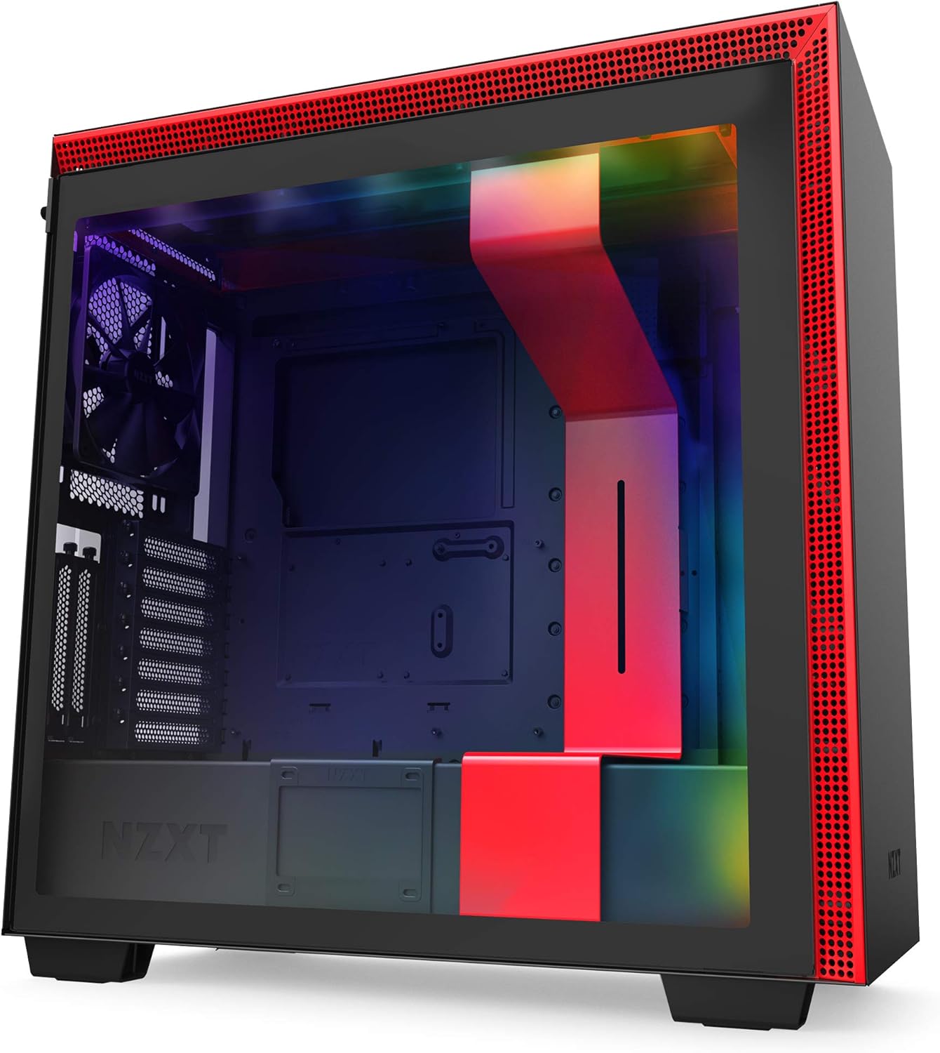 NZXT H710 - CA-H710B-W1 - ATX Mid Tower PC Gaming Case - Front I/O USB Type-C Port - Quick-Release Tempered Glass Side Panel