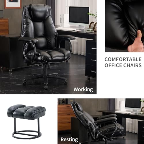 Office Chair Big and Tall, High Back Home Office Chair 400 lbs, Executive Chair, Desk Chair, Ergonomic Office Chair with Padded Armrest