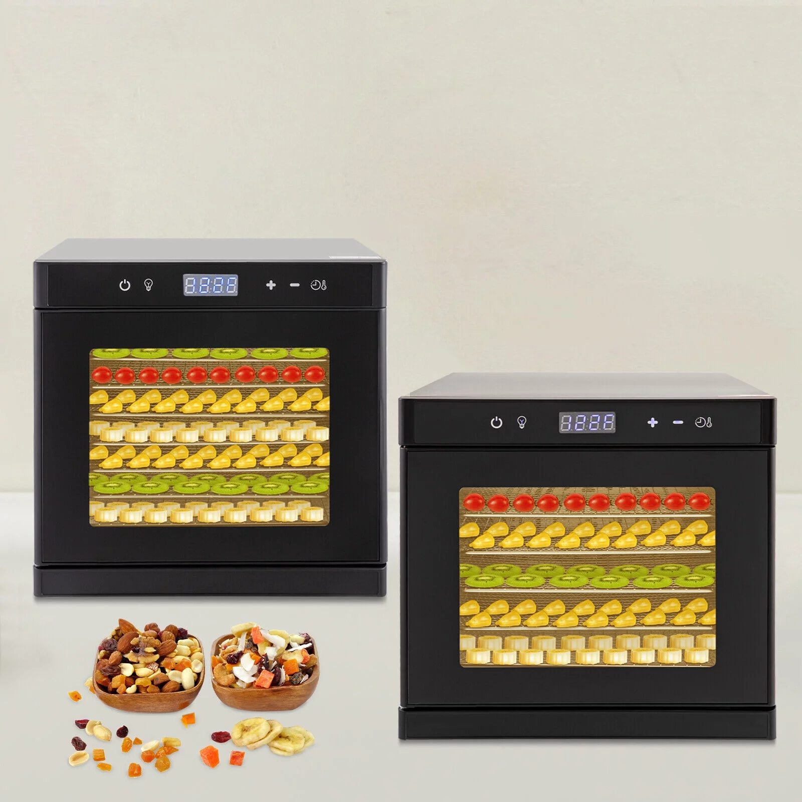 6/8 Trays Food Dry Dehydrator Stainless Steel Meat Fruit Vegetable Dryer Machine